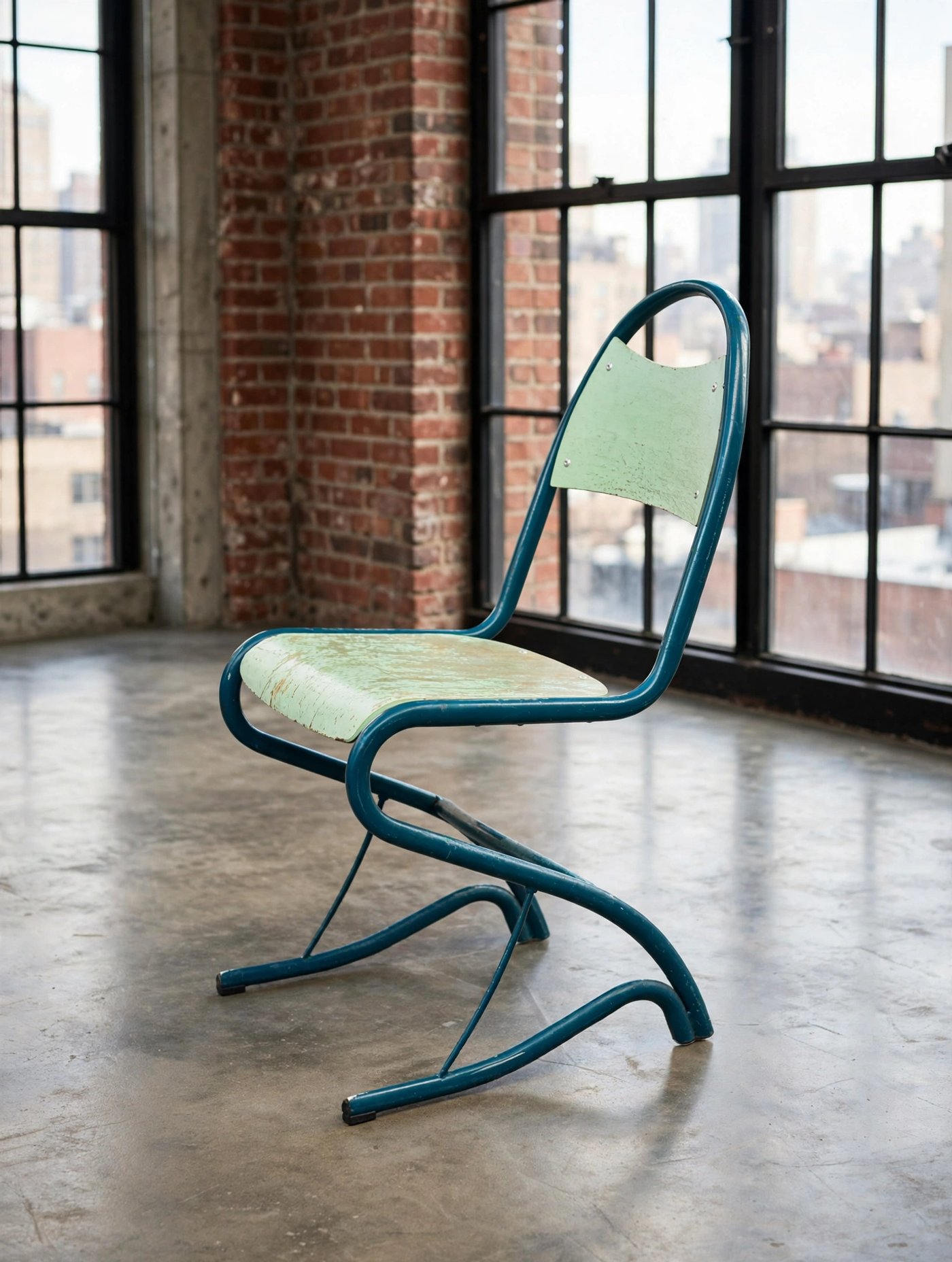 Chaises design vertes années 60/70