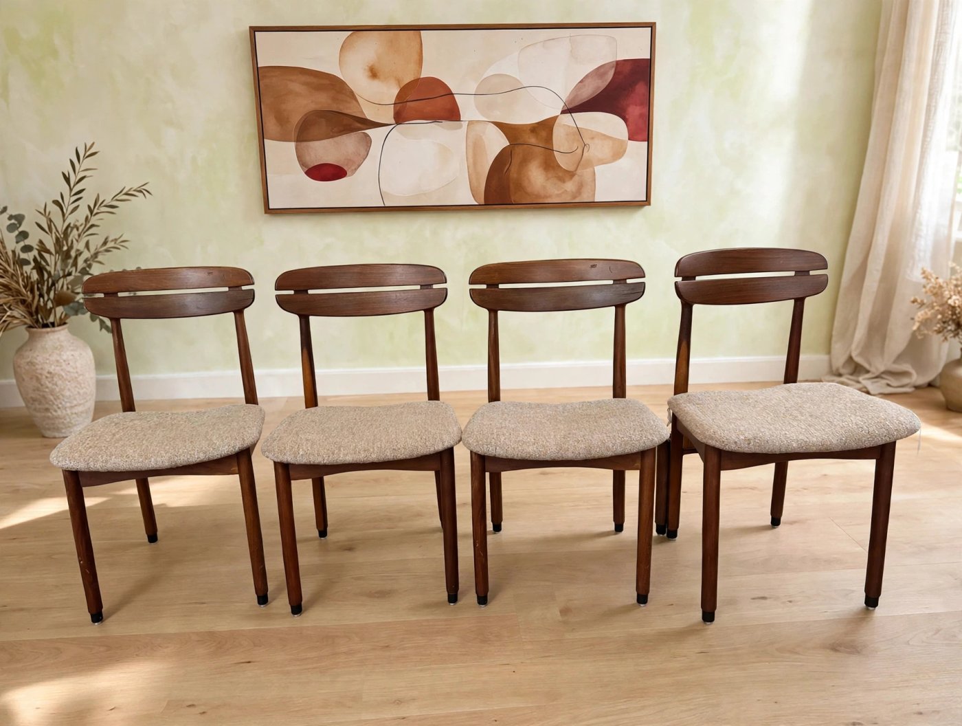 4 Chaises "grain de café"