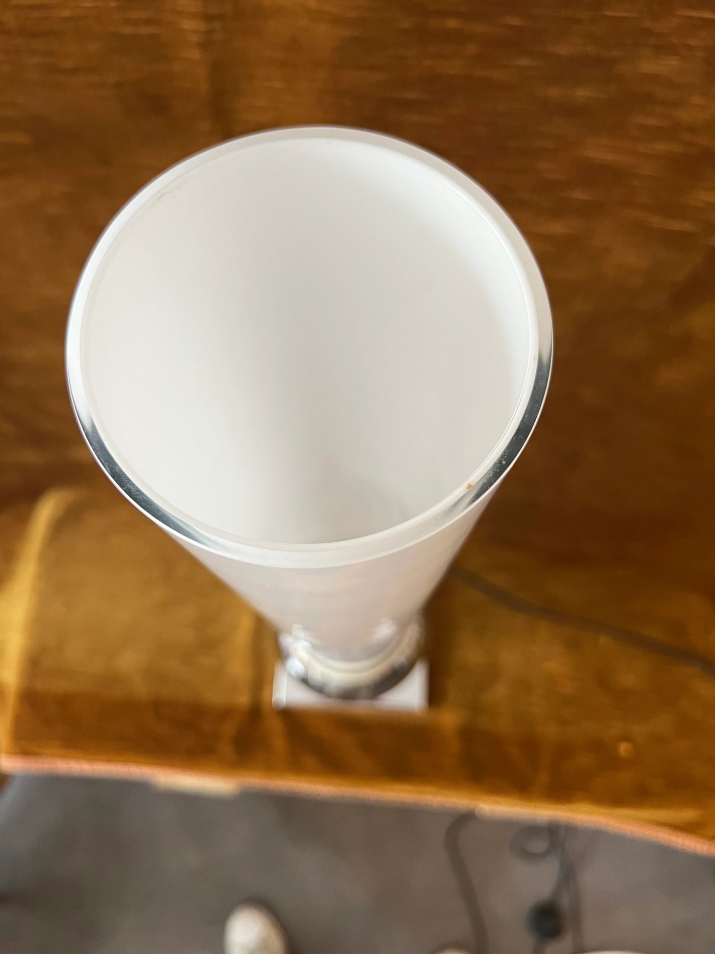 Lampe tube en verre 
