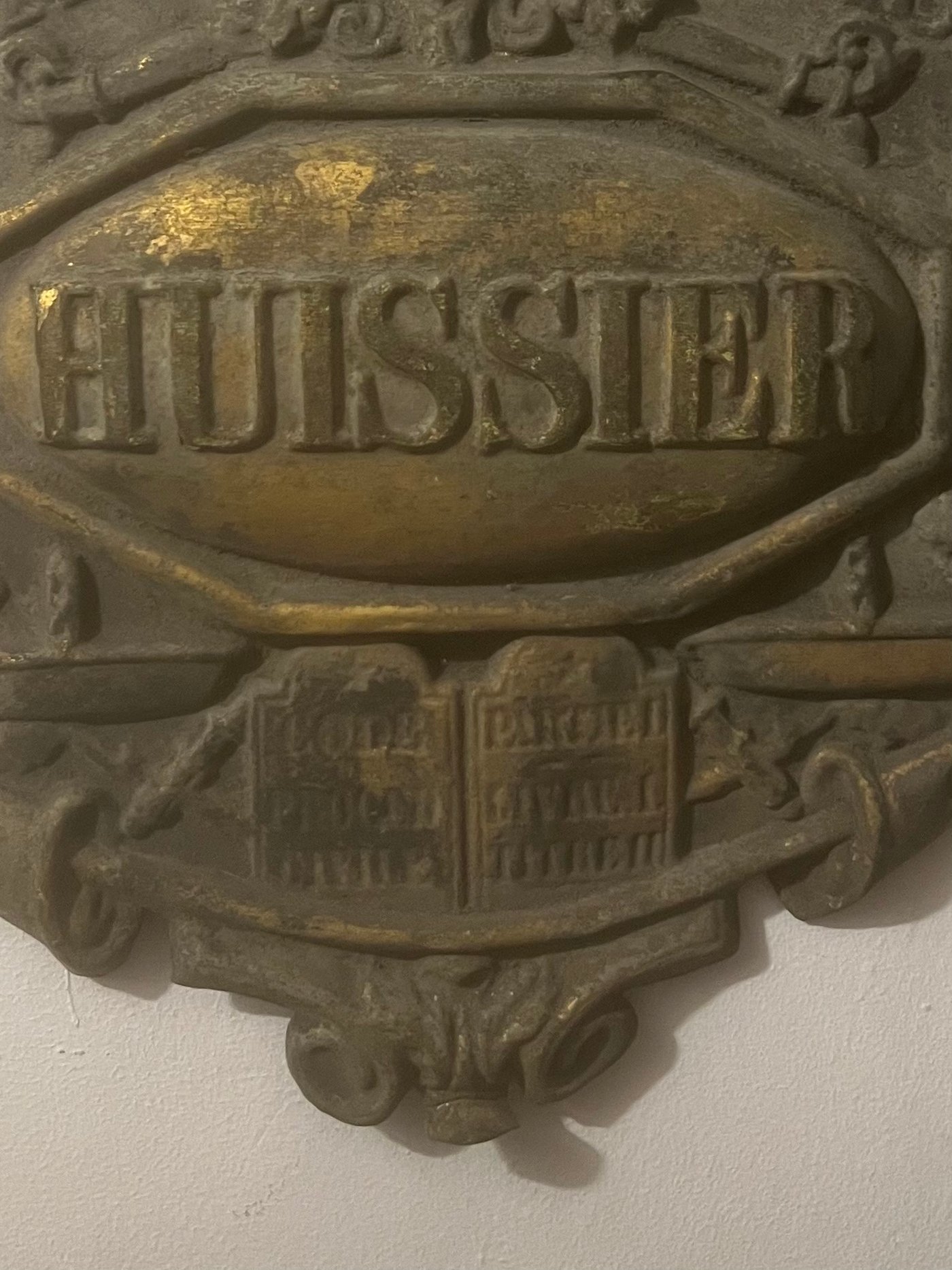 Enseigne  d'Huissier IIIe république