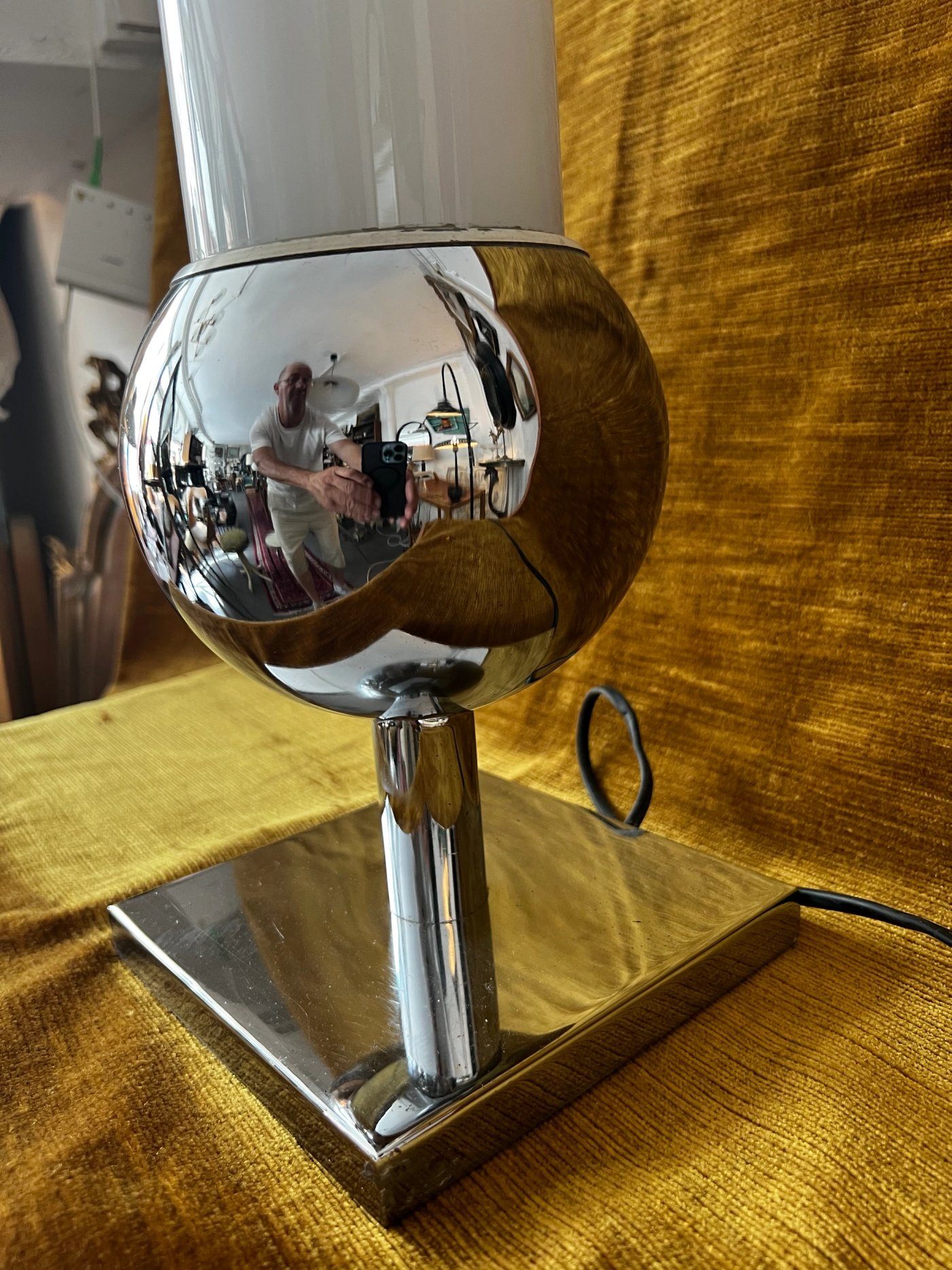 Lampe tube en verre 