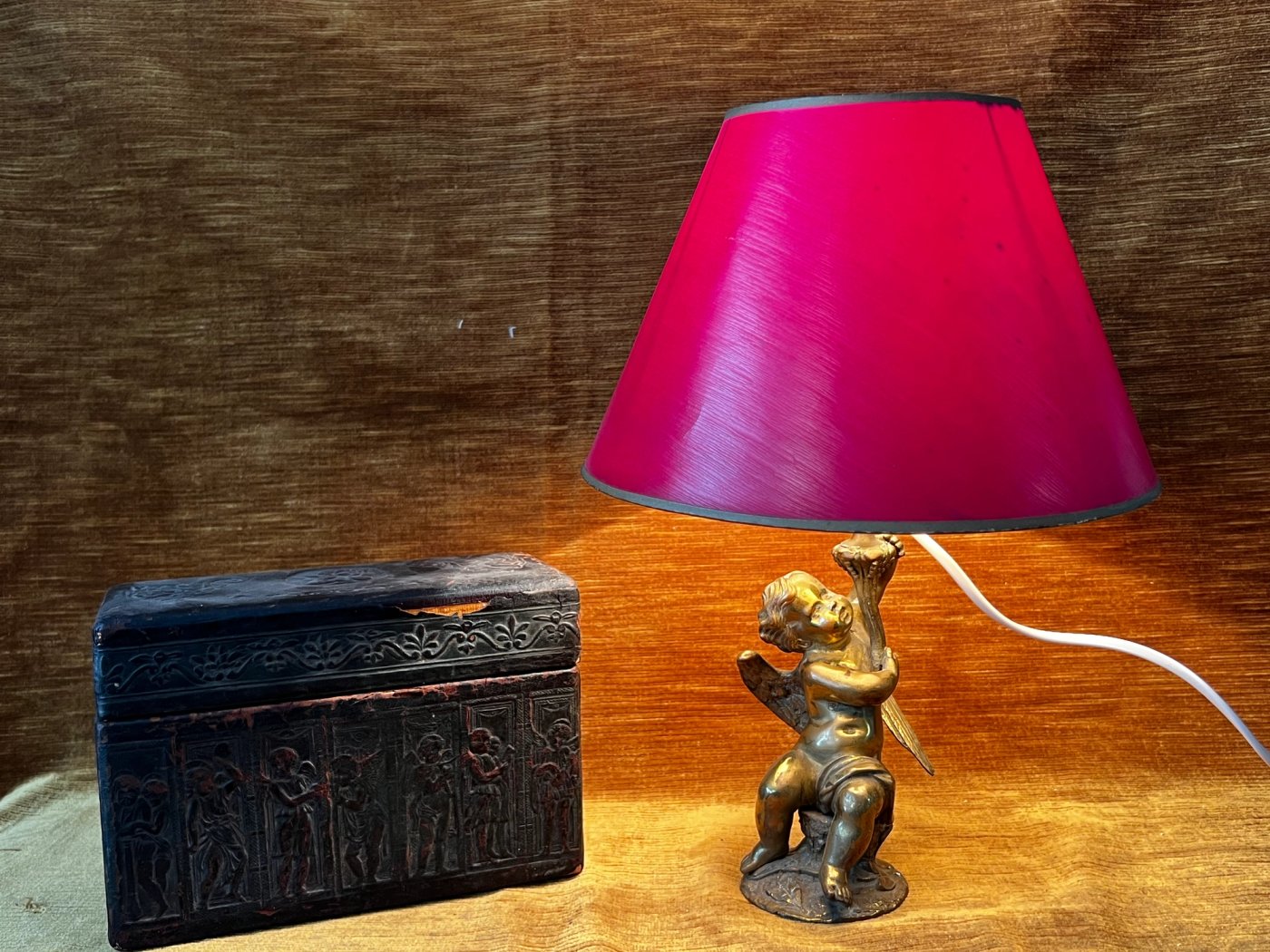 Lampe Ange bronze