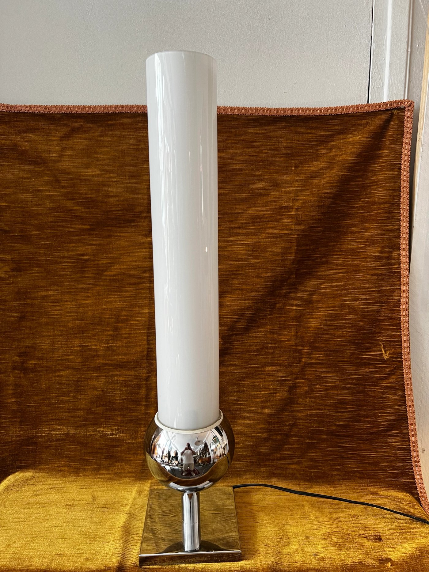 Lampe tube en verre 