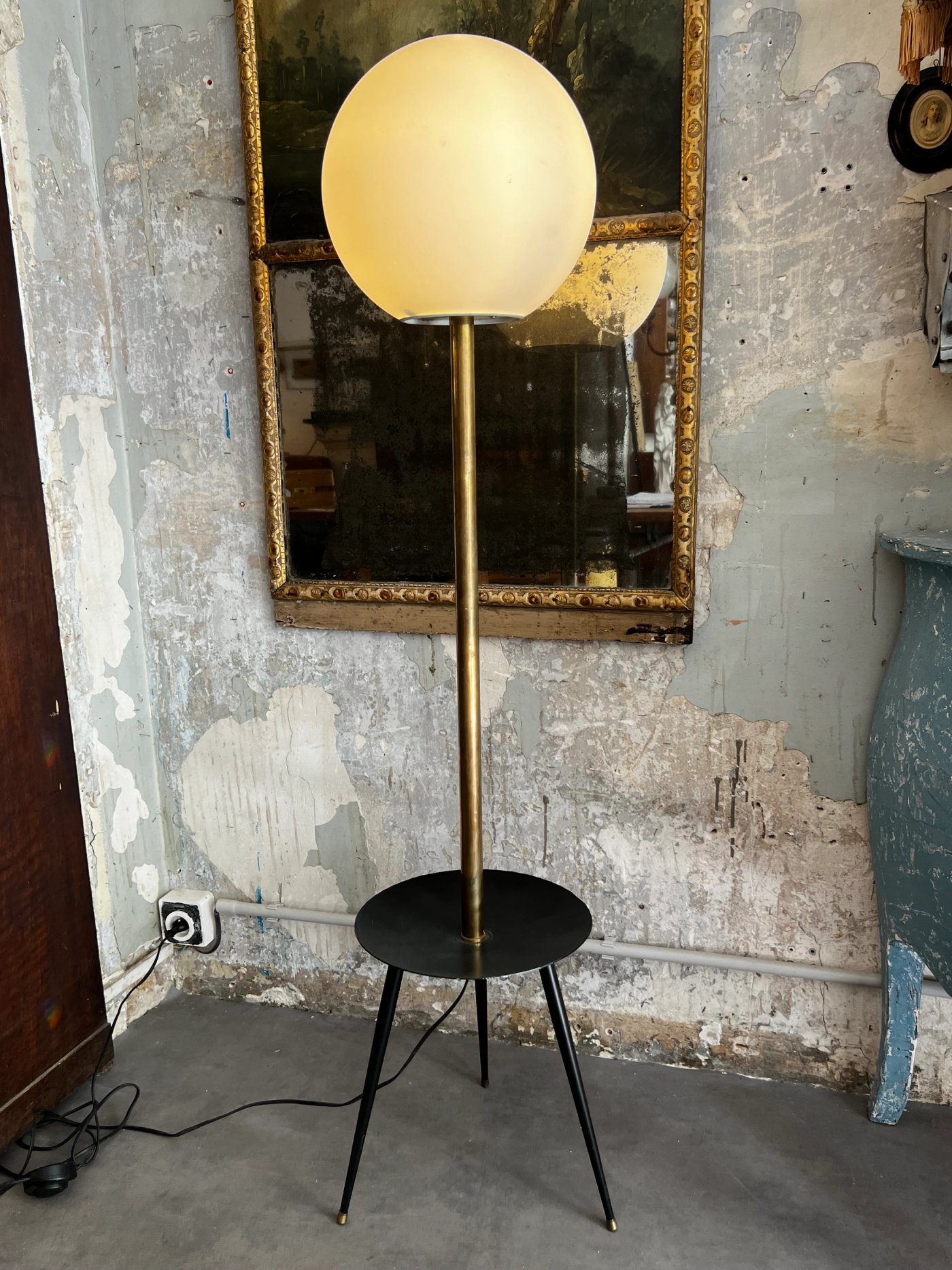 Lampadaire boule