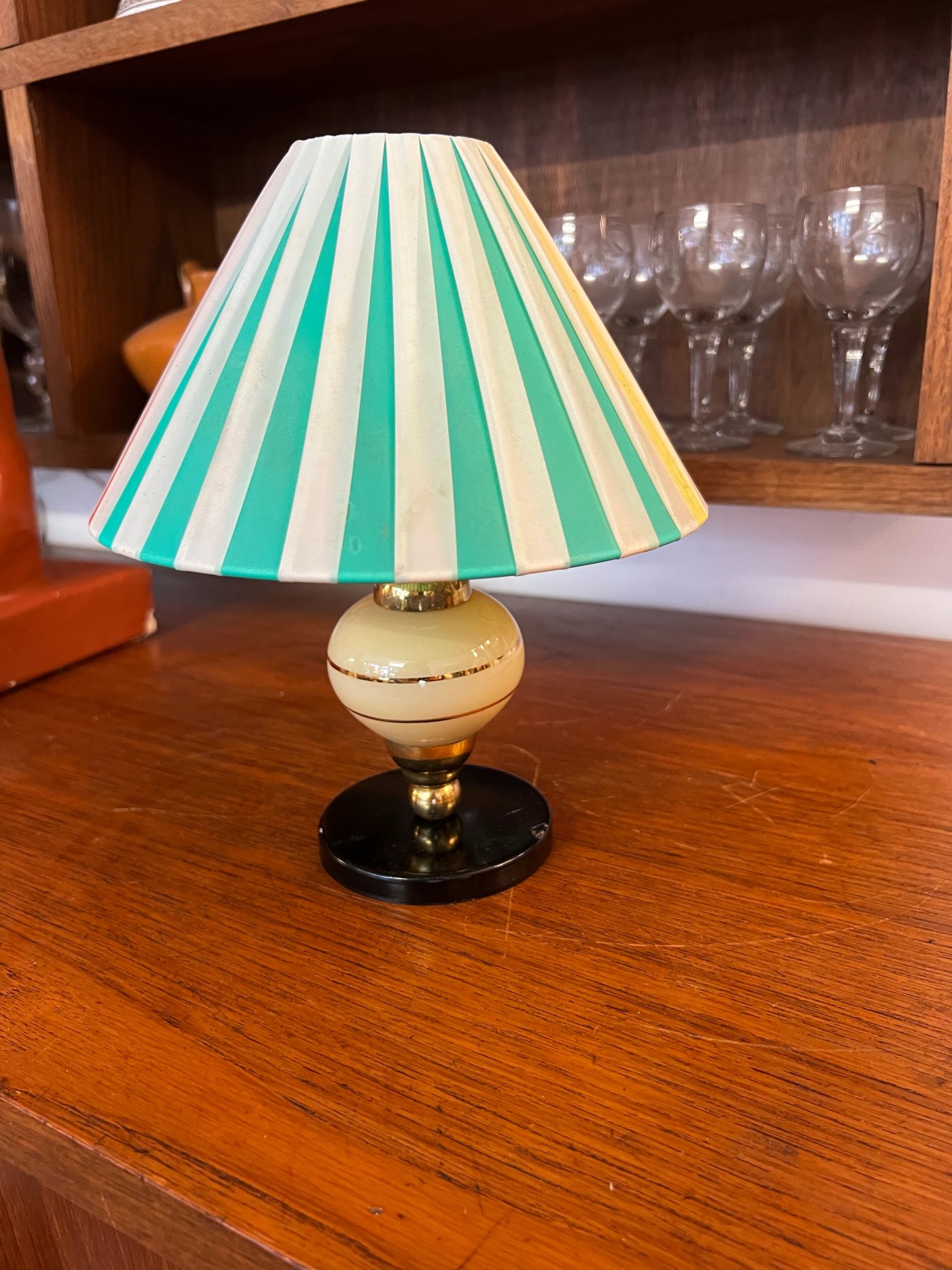 Petite lampe 50's verte