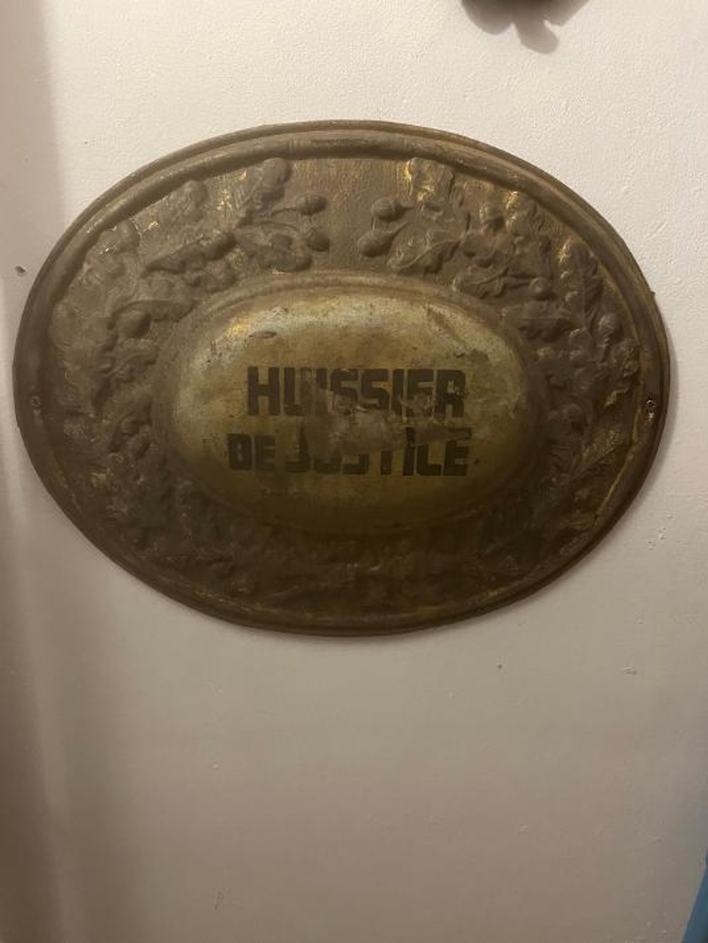 Enseigne Huissier 19/20e siecle