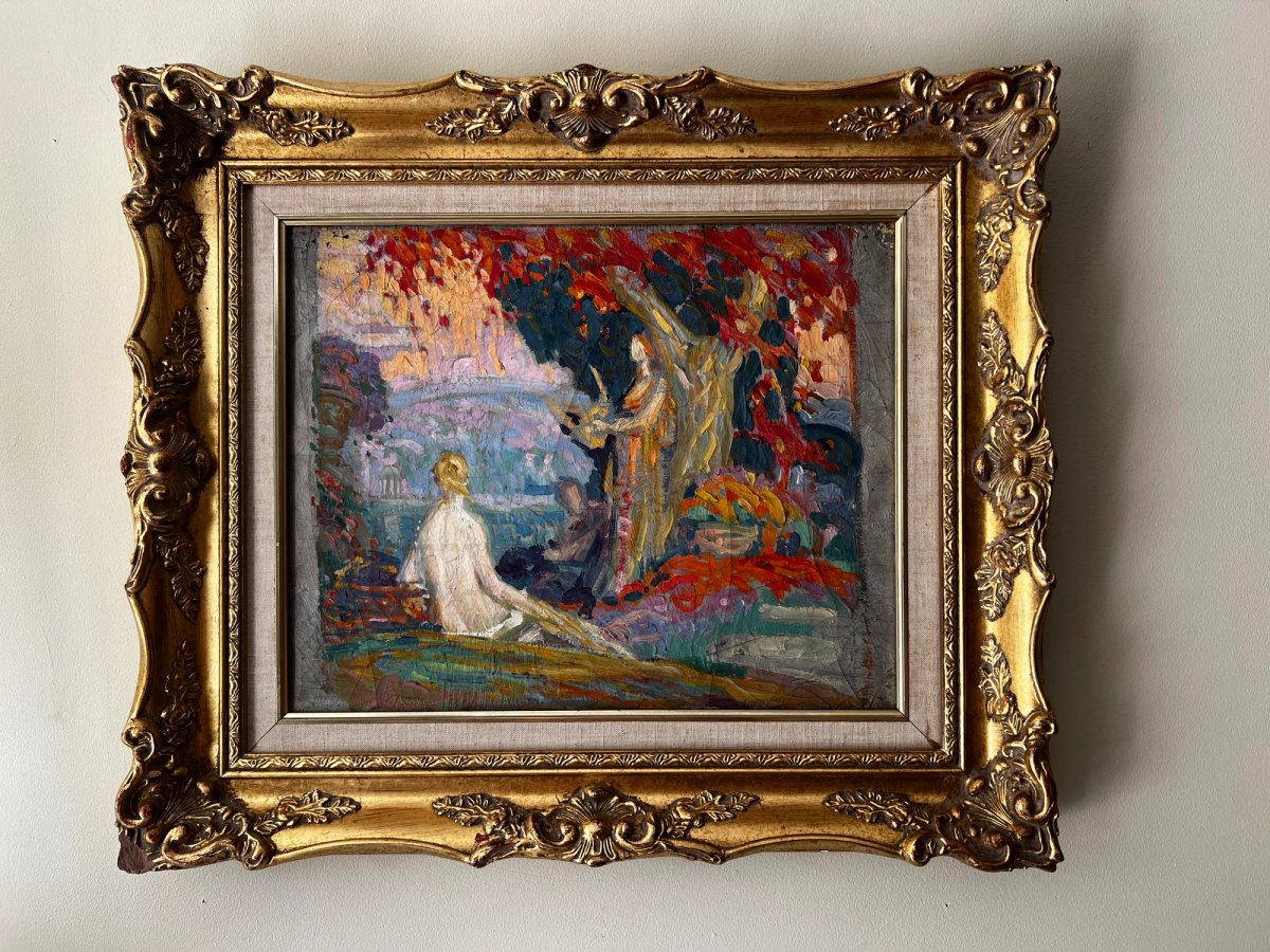 Il s'agit d'une huile sur toile
