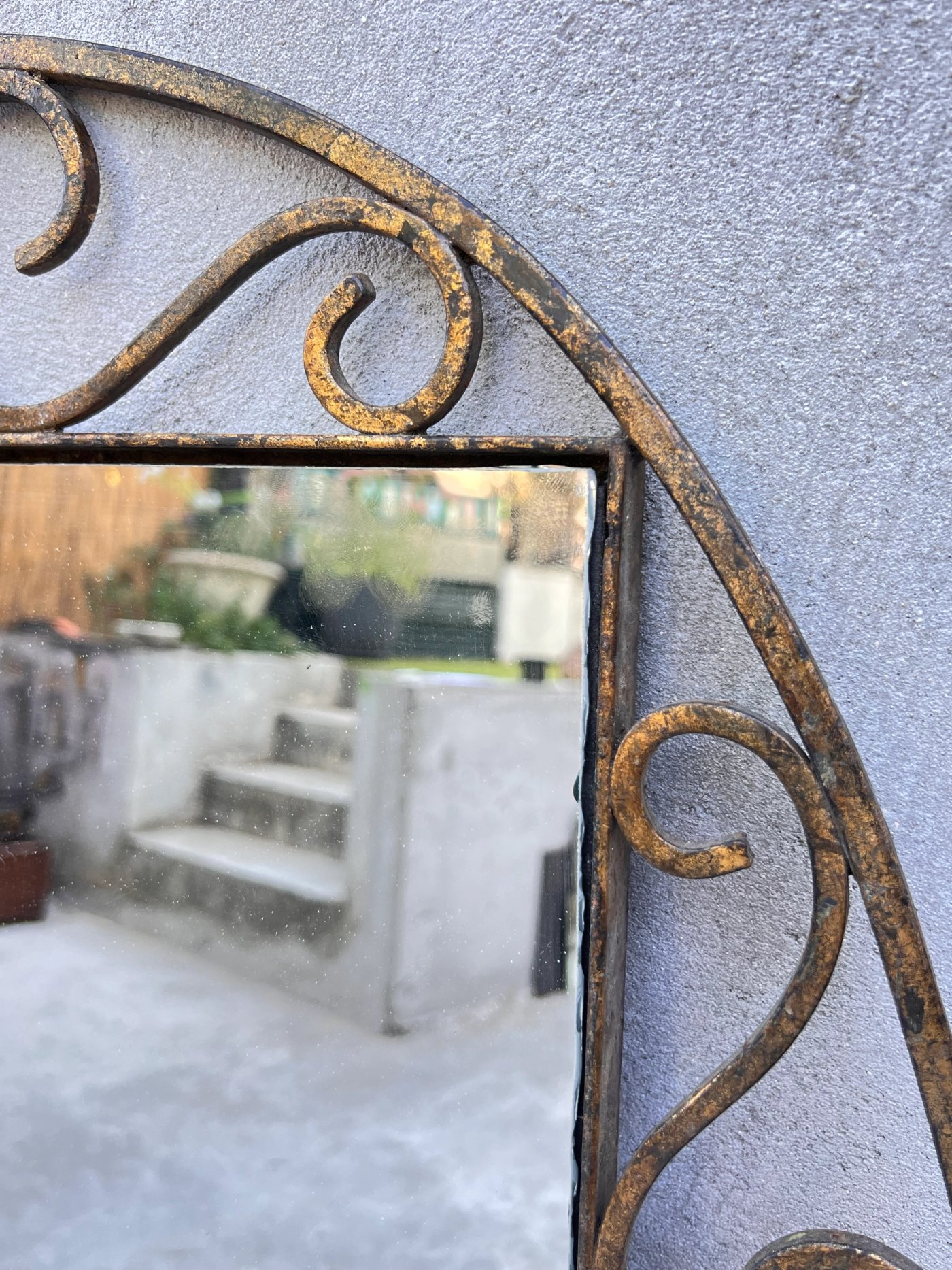 Miroir art-déco ovale