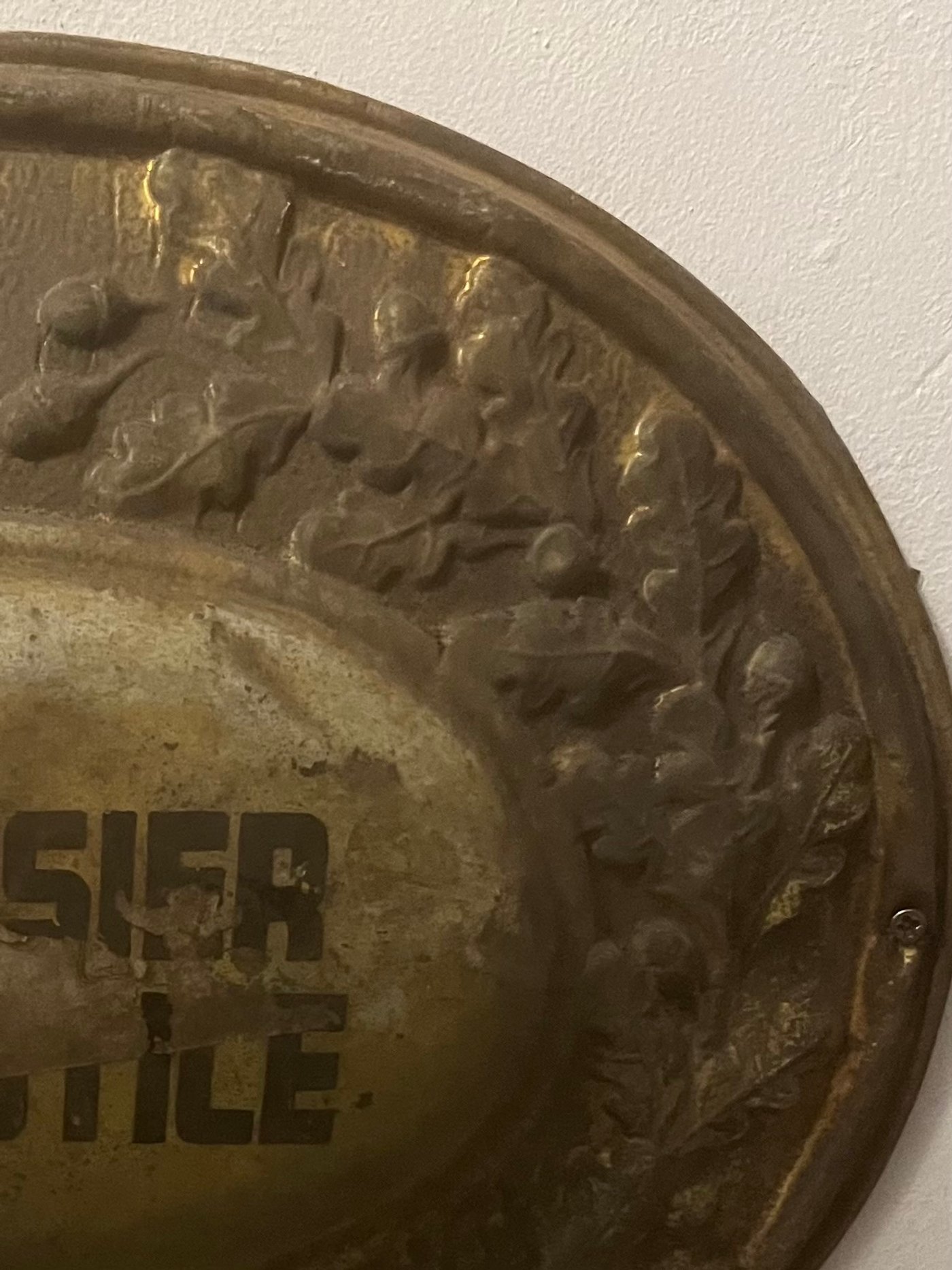 Enseigne Huissier 19/20e siecle