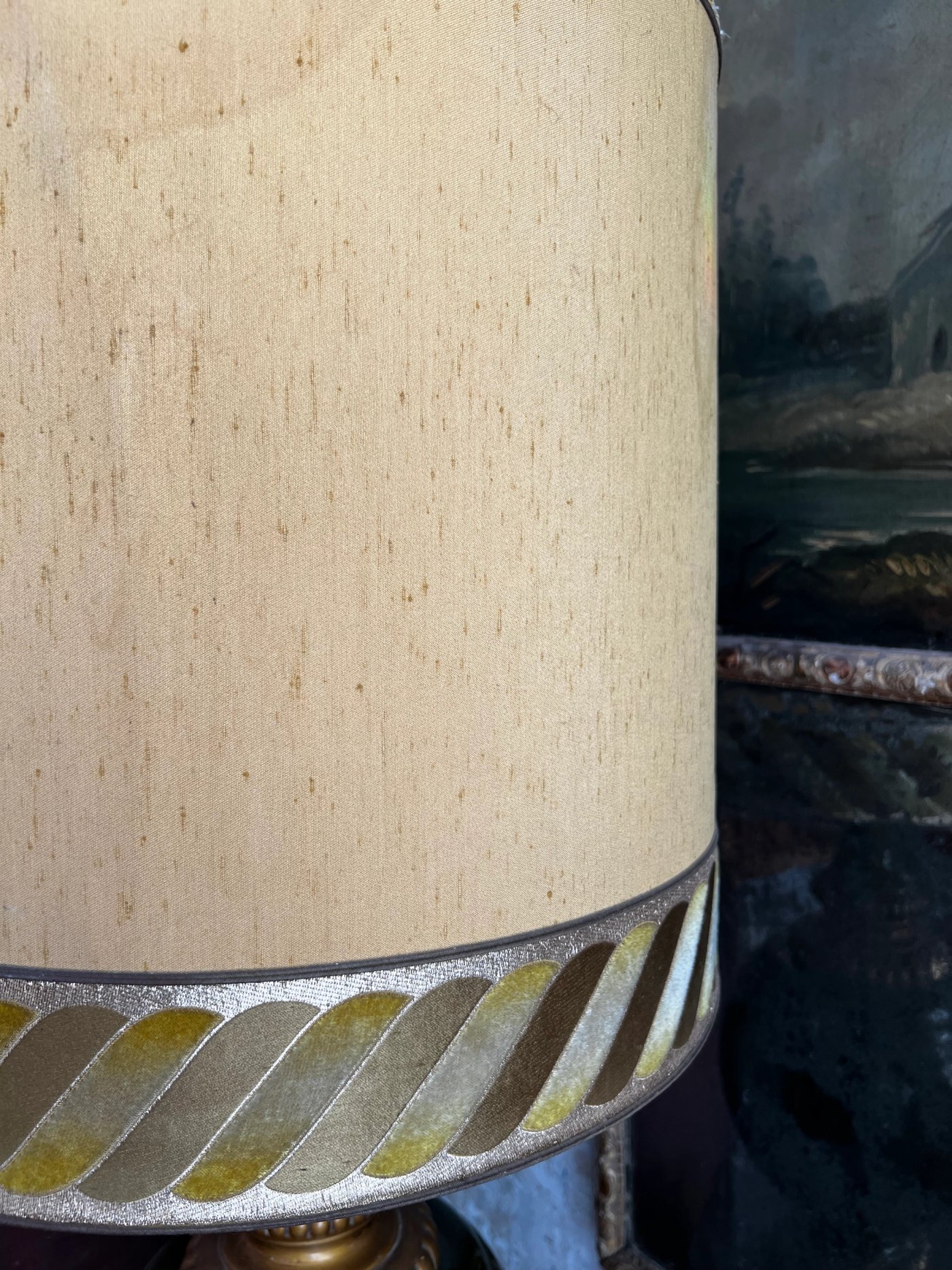 Grande lampe a poser céramique verte