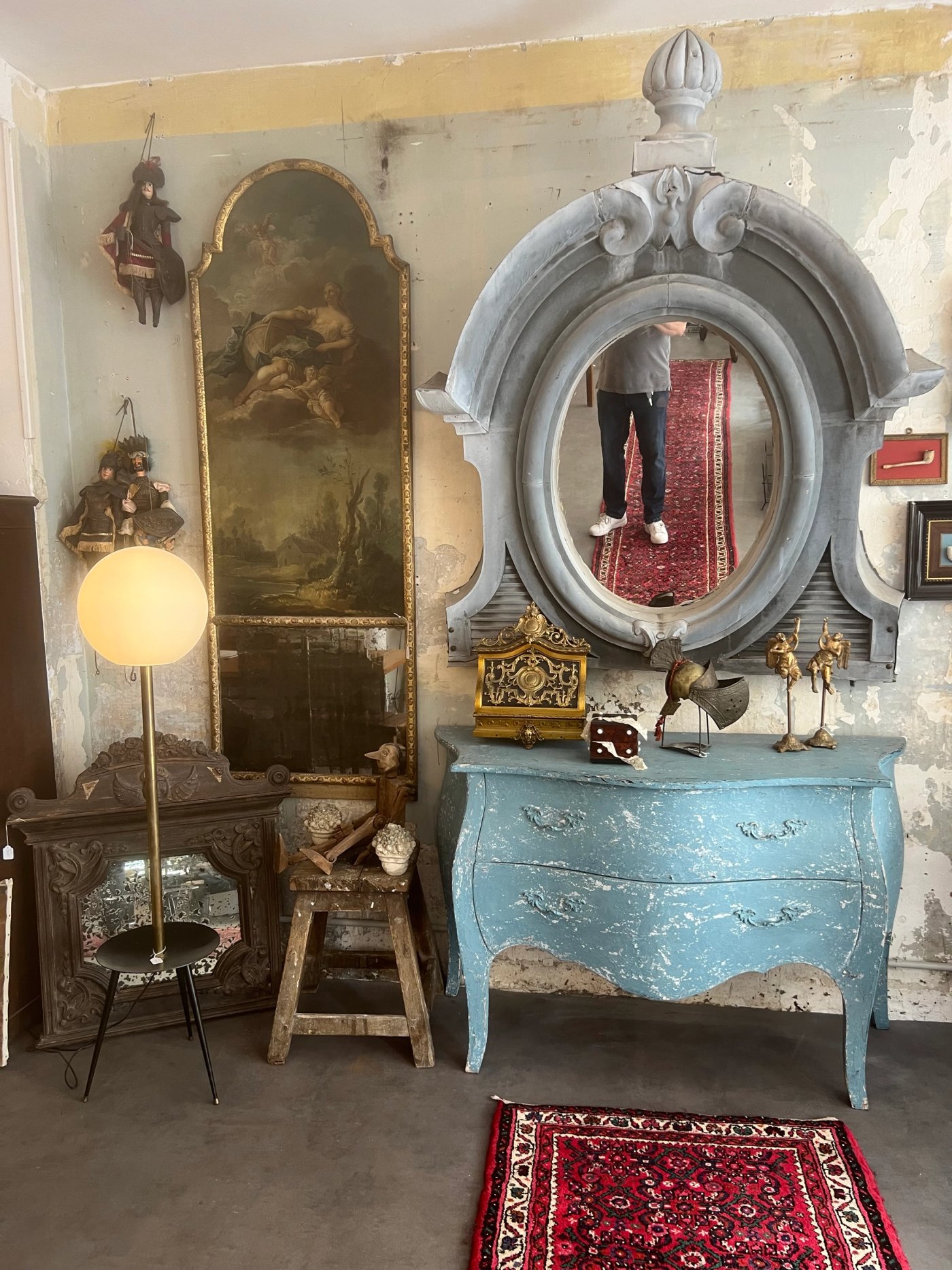 Commode bleue