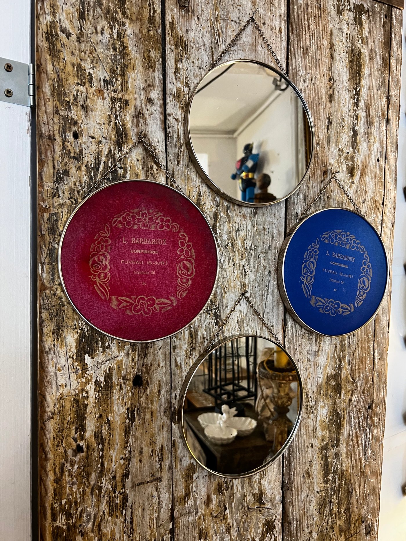 Miroirs ronds années 20