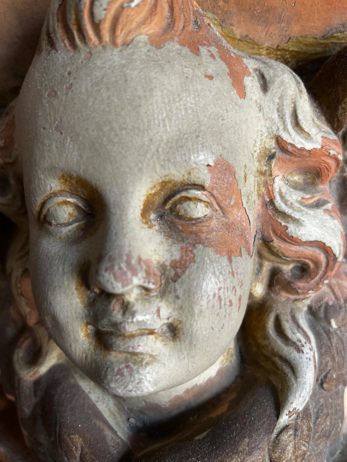 Console Ange terre cuite