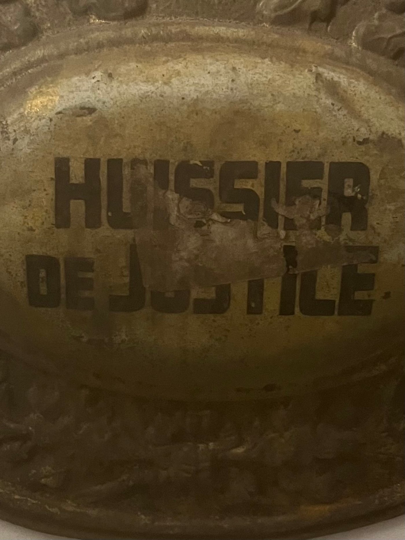 Enseigne Huissier 19/20e siecle
