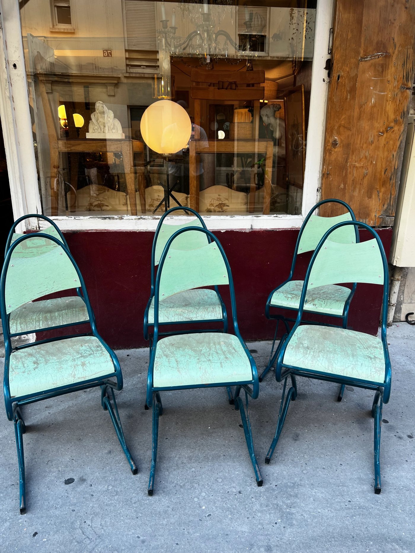 Chaises design vertes années 60/70