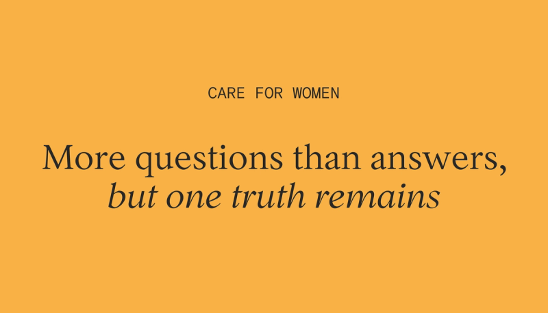 More questions than answers, but one truth remains.