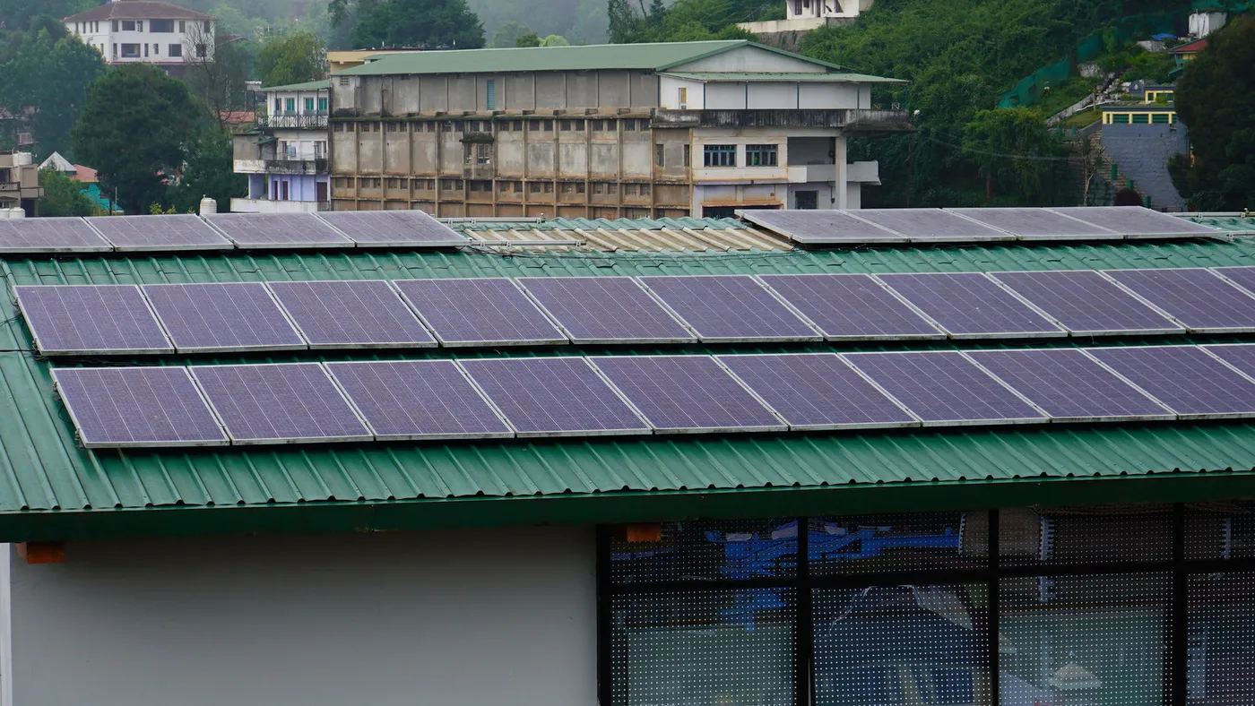 Solar Panels on Vitrag Corporate Office roof