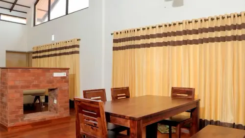 Fire place with dining
