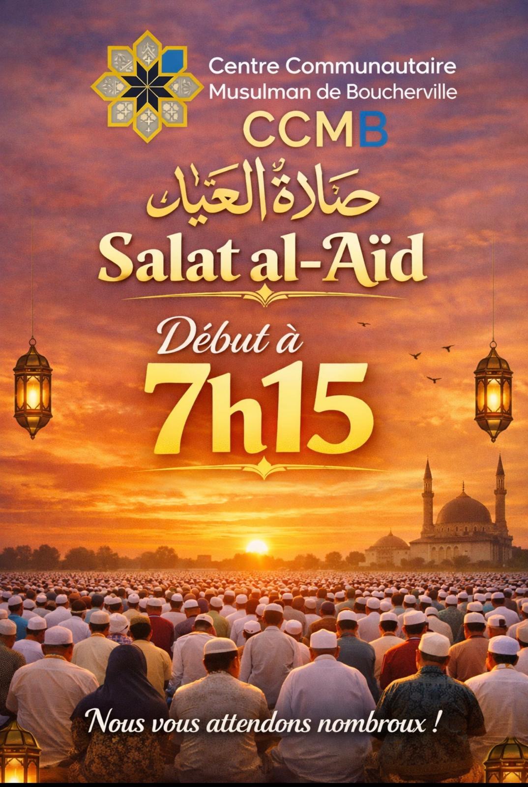 Salat al-Aïd al-Fitr 2026 — CCMB