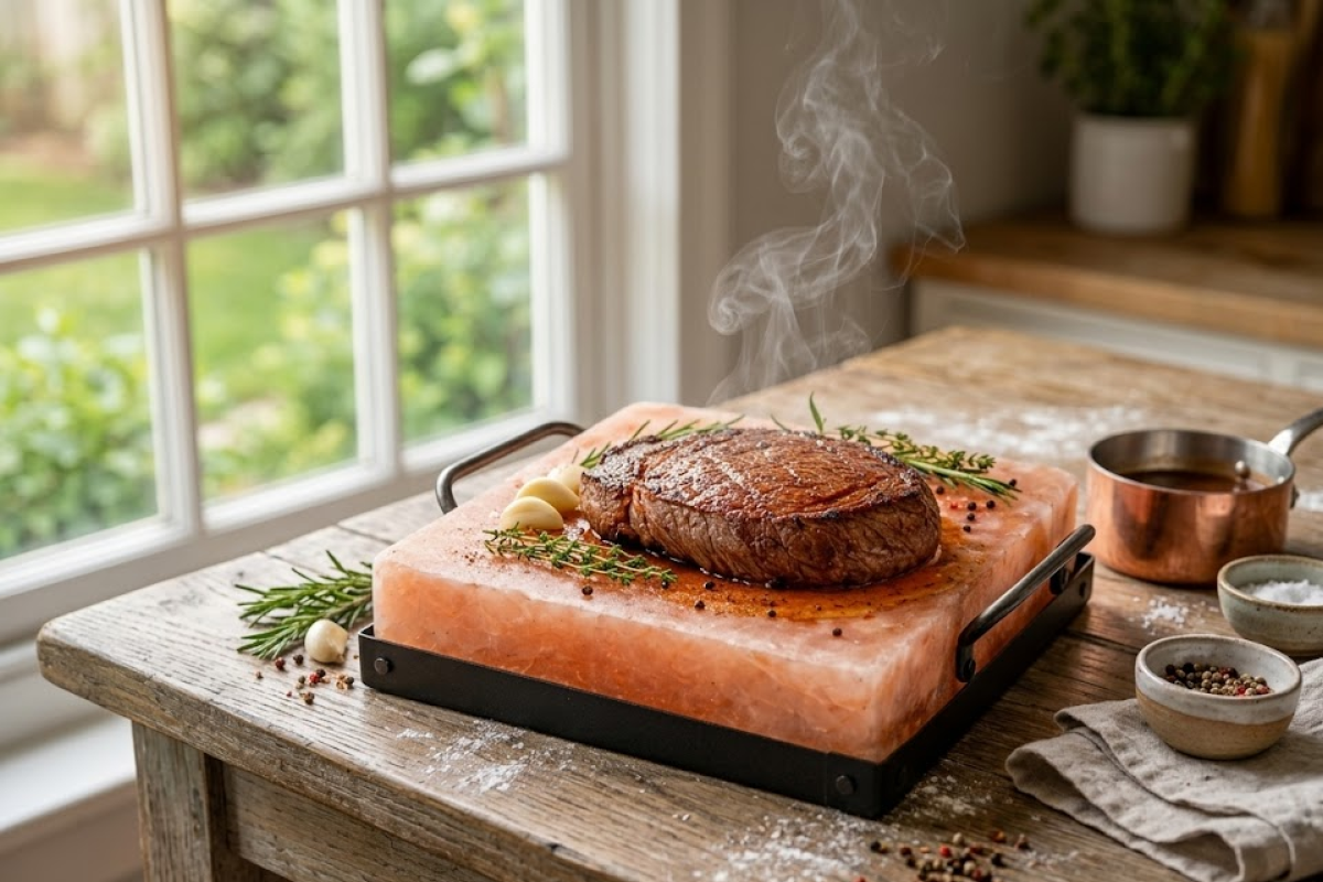 Hand-Carved Himalayan Salt Block Cooking Stone
