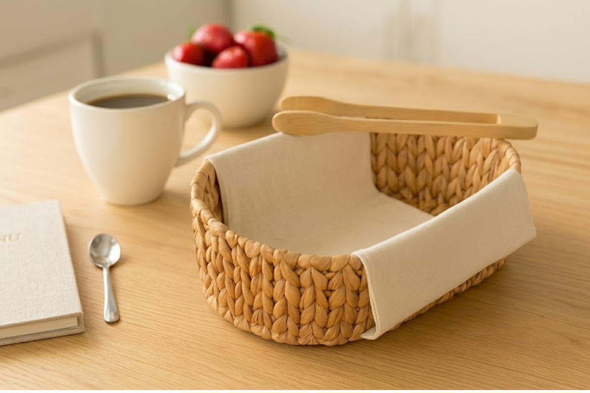 a beautiful basket for tortillas