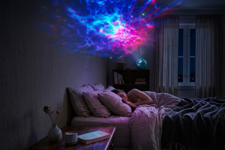Romantic Star and Galaxy Night Light Projector