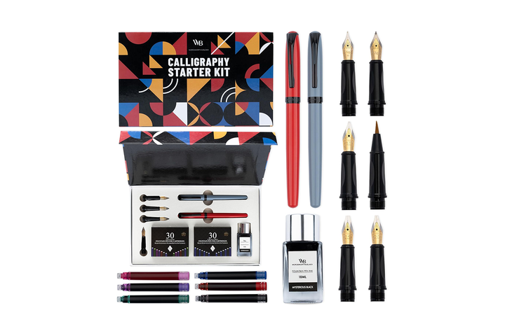 Professional Calligraphy Starter Set with Inks