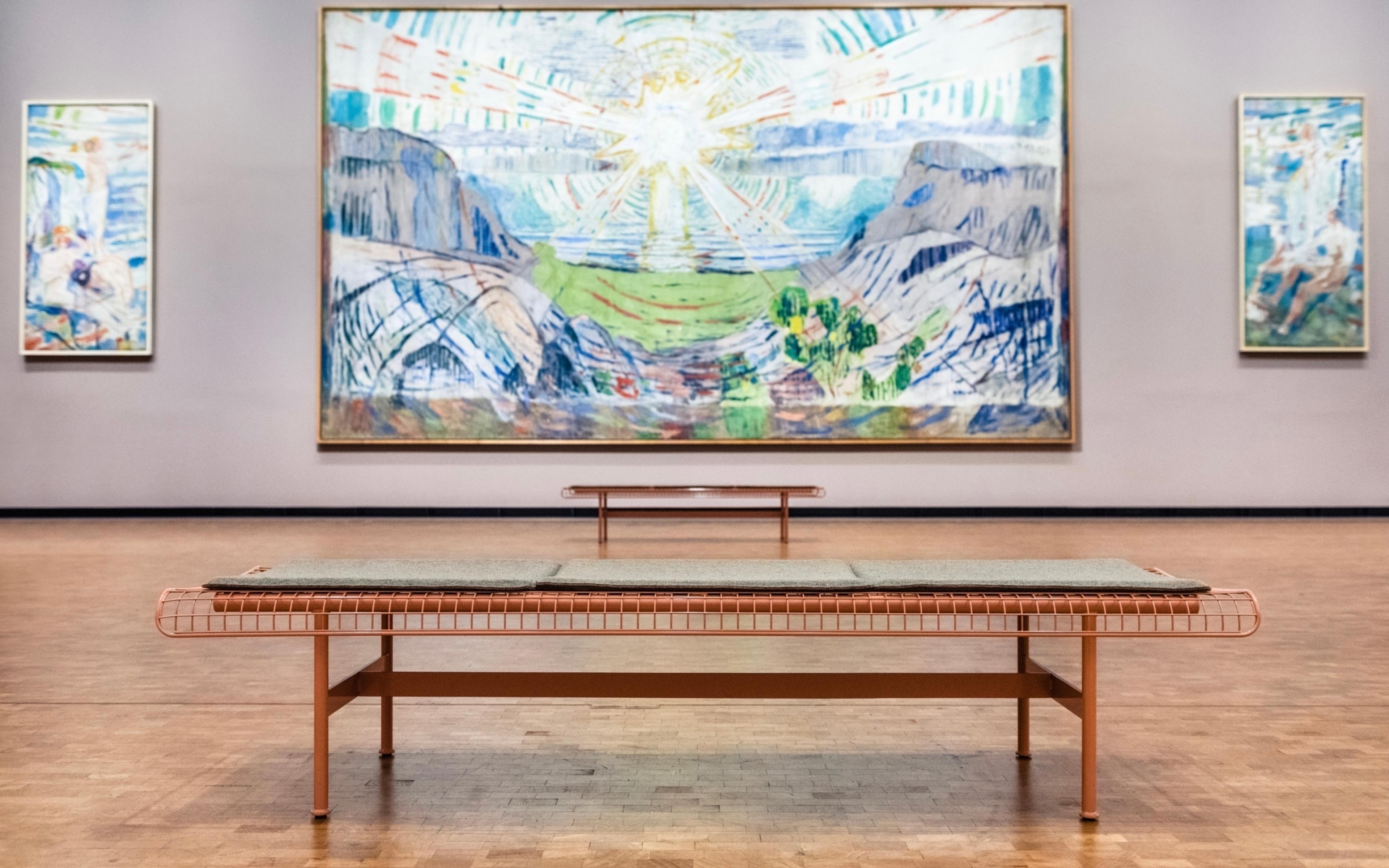 Avslappende øyeblikk i det nye Munchmuseet i Oslo