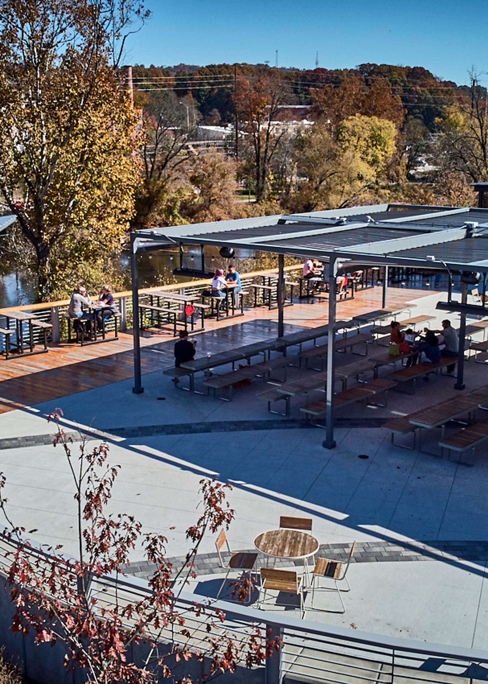 Outdoor spaces for hospitality and visitor experience in Asheville