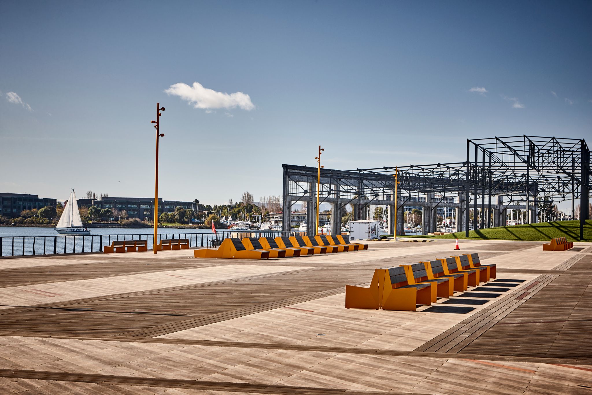 Urban reinvention: from shipping terminal to waterfront park in Oakland, California