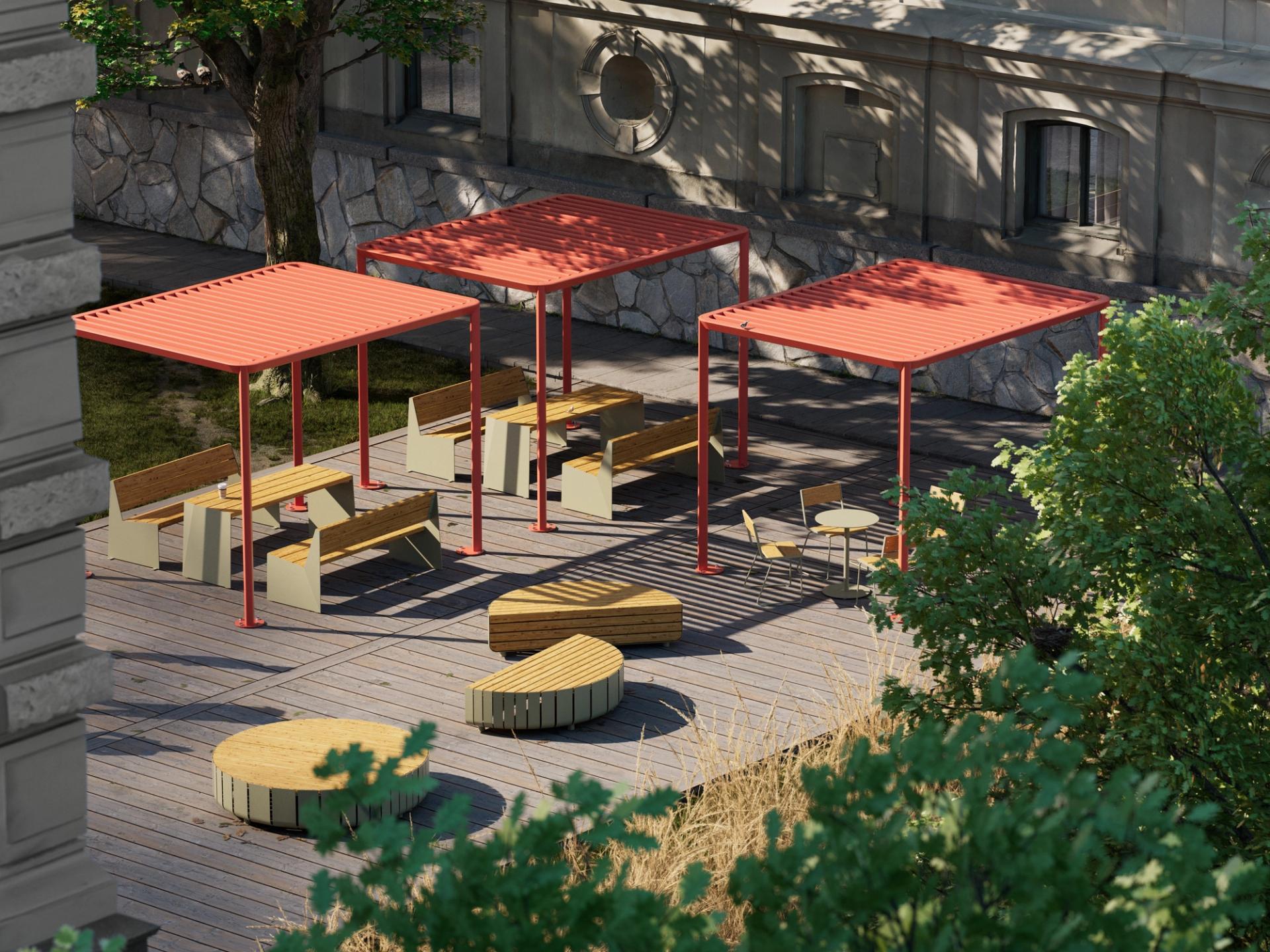 Vestre lanserer GLADE – første pergola for byrom og fellesområder