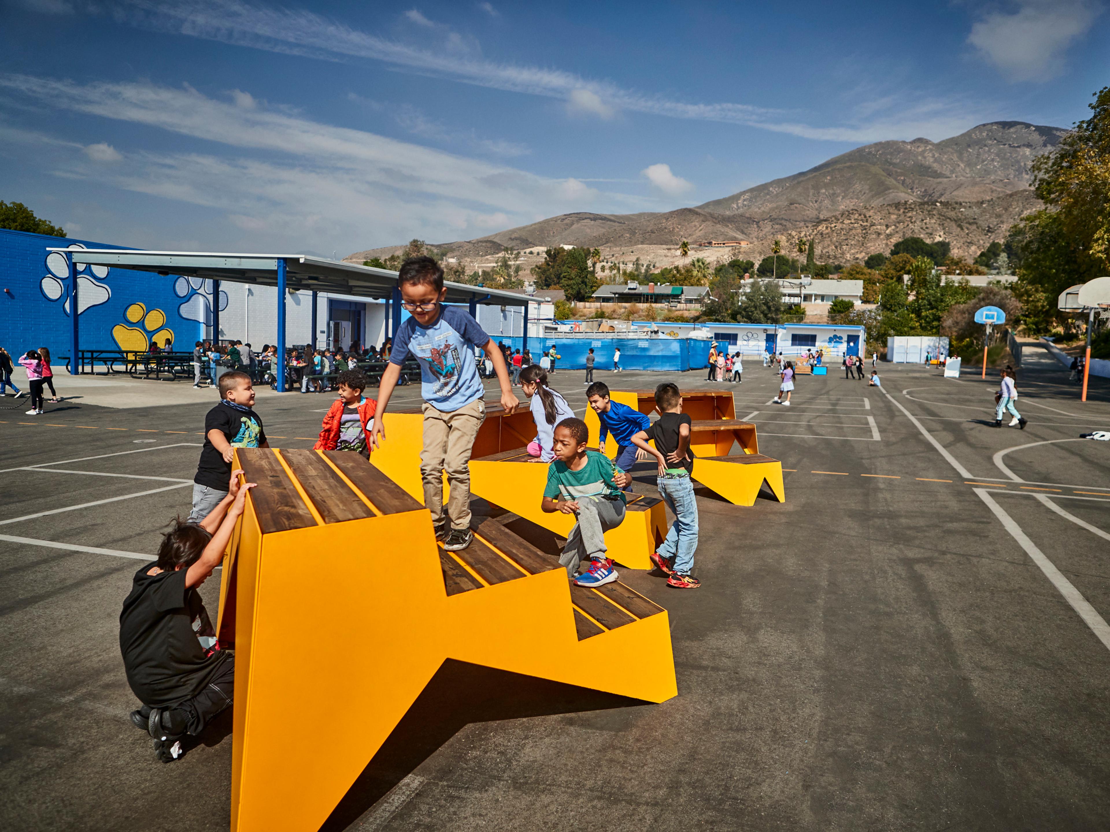 Enhancing urban learning spaces: Vestre furniture at 69 school sites in San Bernardino, California