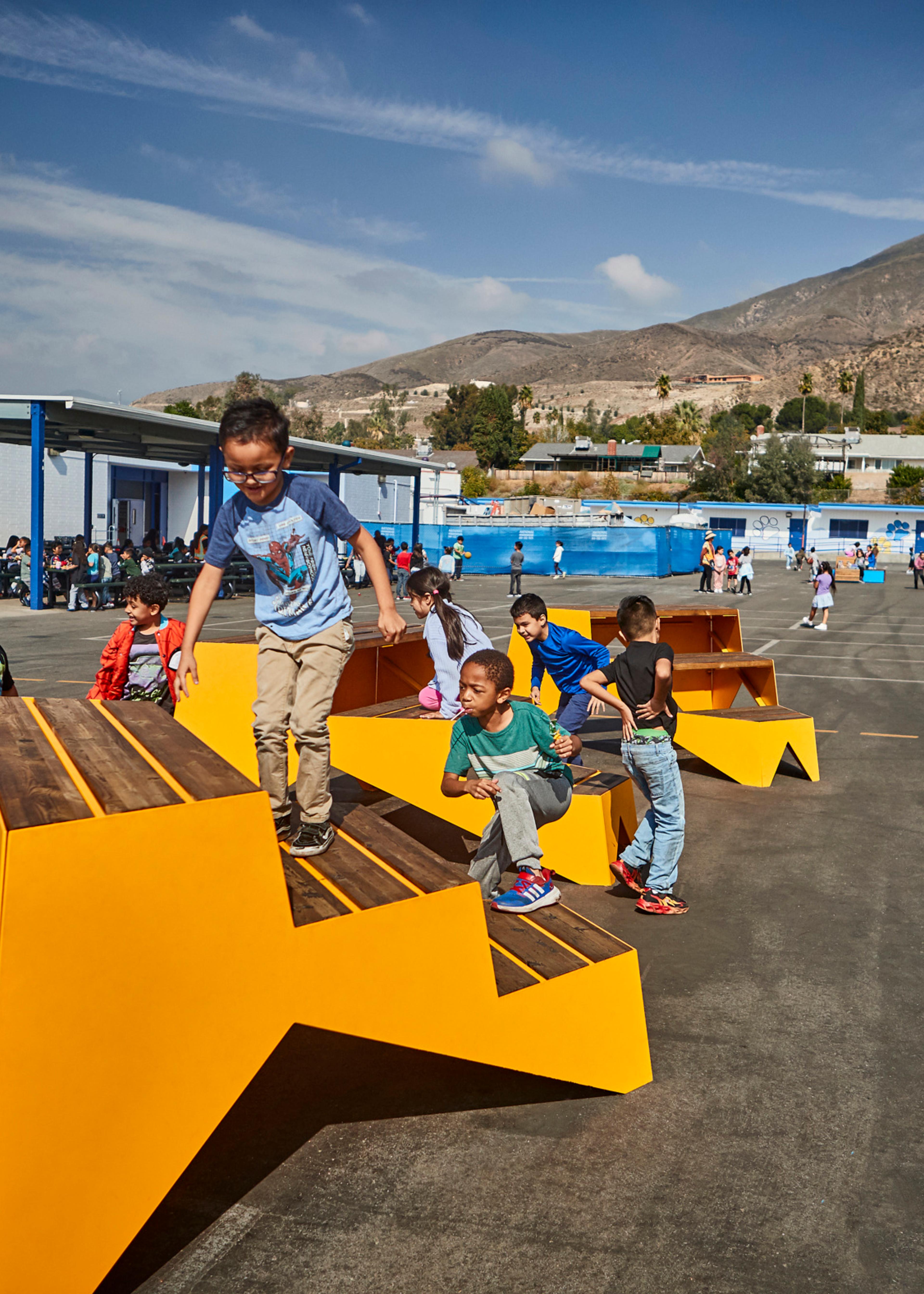 Enhancing urban learning spaces: Vestre furniture at 69 school sites in San Bernardino, California