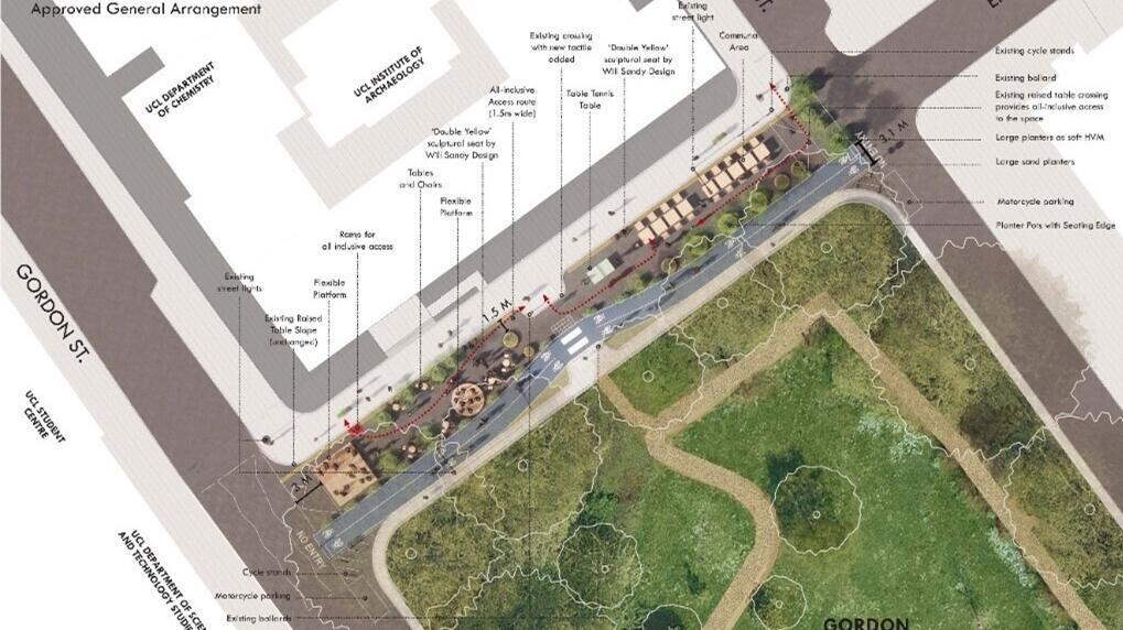 Gordon Square - transformed from a lifeless space to a streetscape that now buzzes with life.