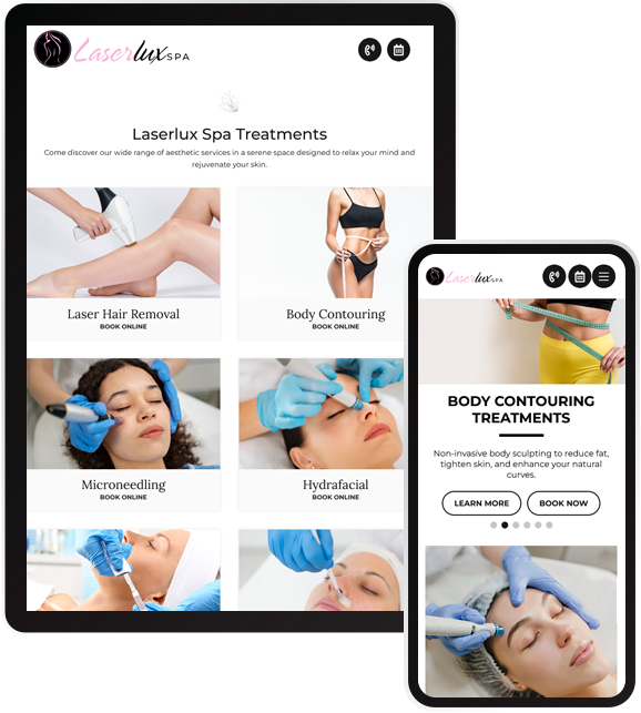 Website Design Medical Aesthetics Spa