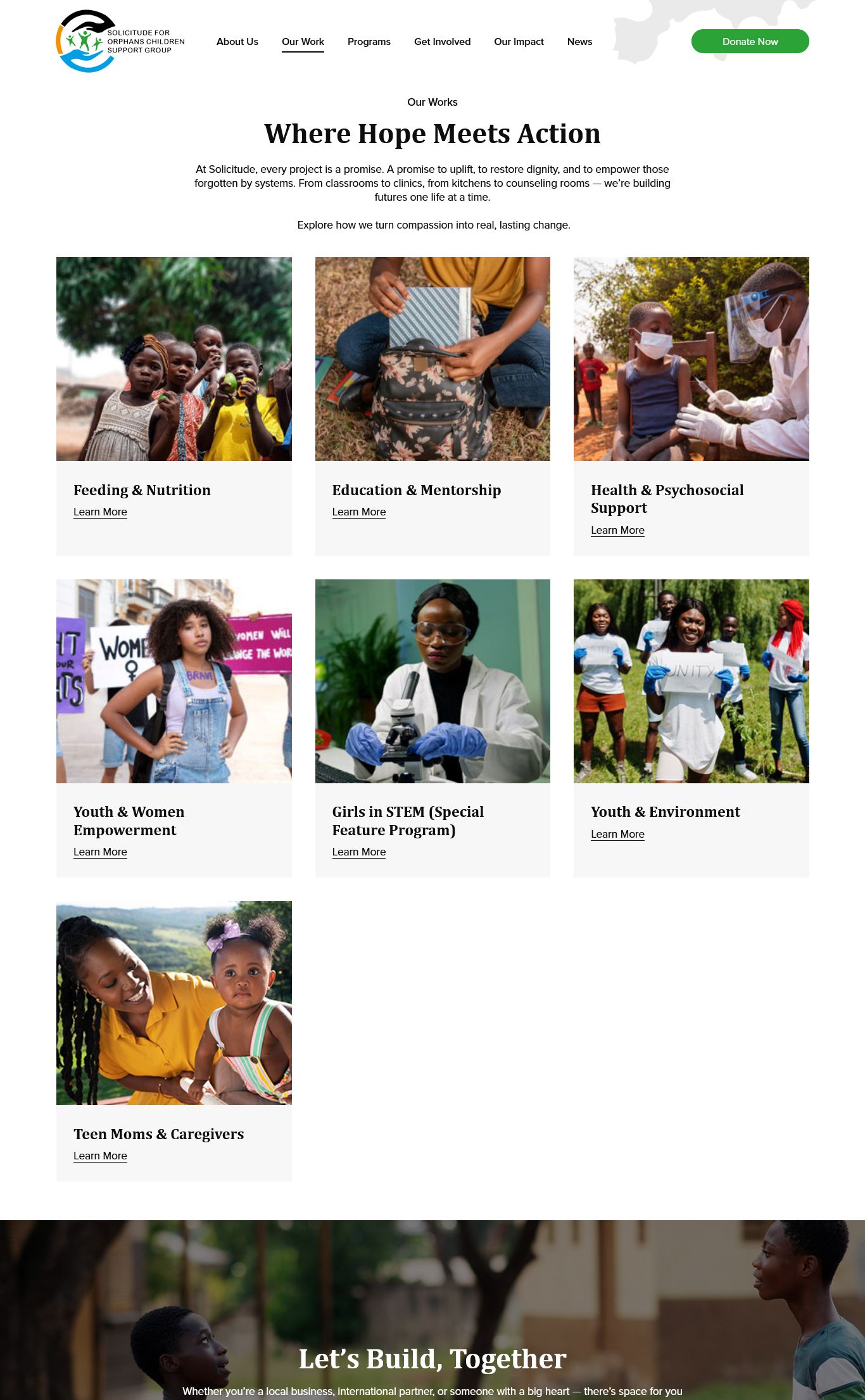 Website Development for Nonprofit Community Organization