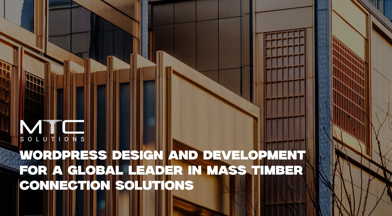 Mass Timber Connections (MTC) Solutions