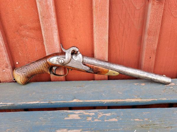 Flankörpistol m/1850 i bruksskick