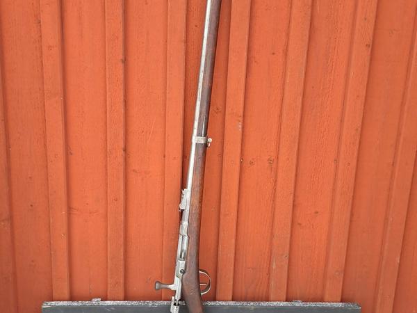 Ett Chassepot 1866 tändnålsgevär färdigt för skytte.