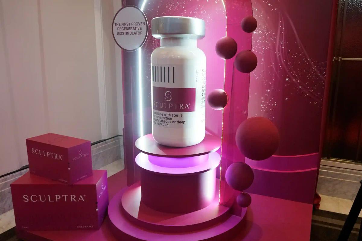 Mockup Product Display Details - Sculptra Gain - Katakita Live Vendor Production Beauty Brand Gathering Launching Event Langham