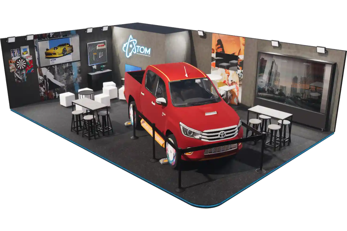 Preview Isometrik - ATOM at The Elite Showcase - Katakita Live Vendor Produksi Event Expo Exhibition Custom Car ICE BSD
