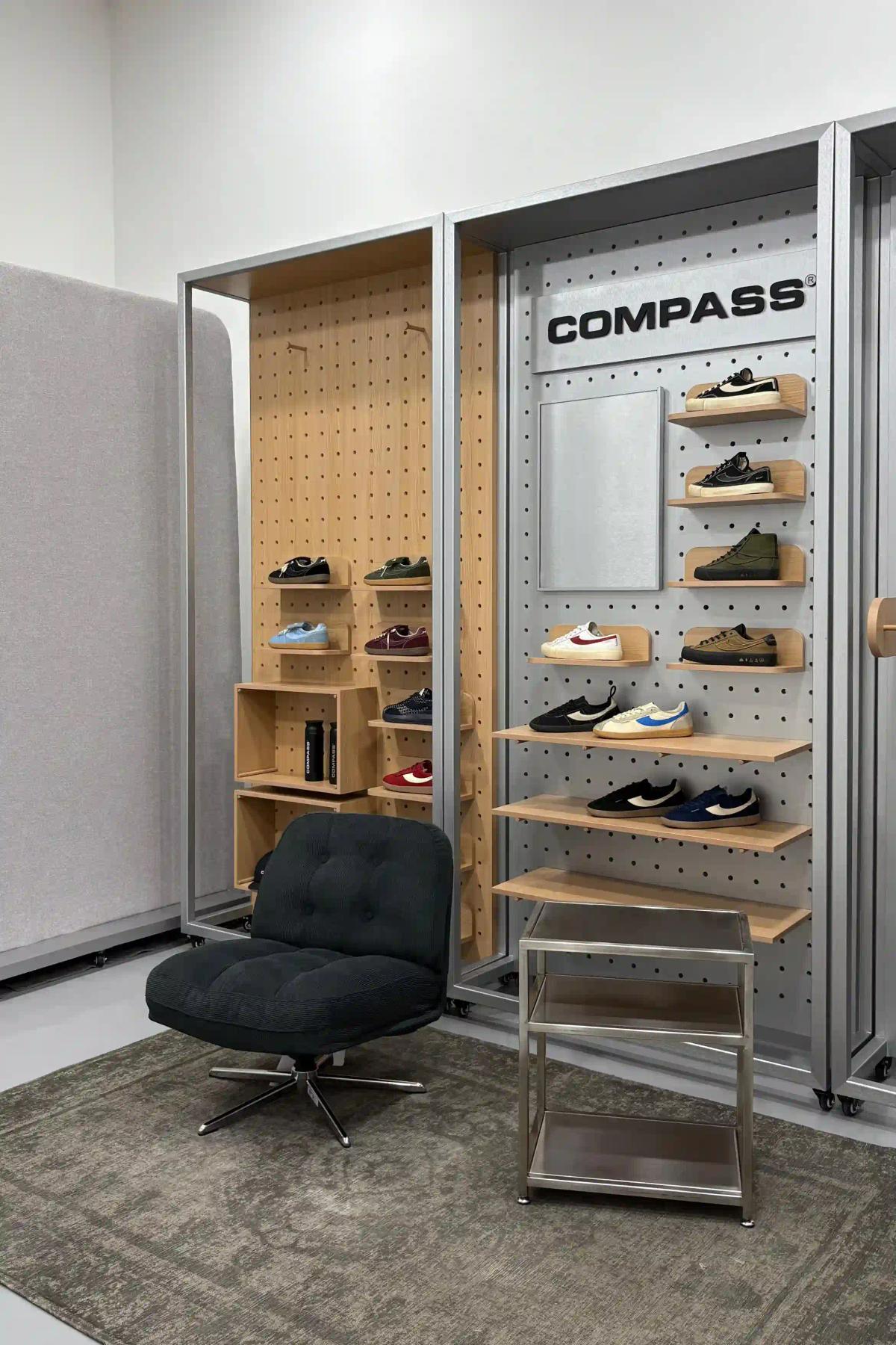 Side Compass Live Streaming Studio Katakita Live Acoustic Custom Backdrop Display Apparel Brand