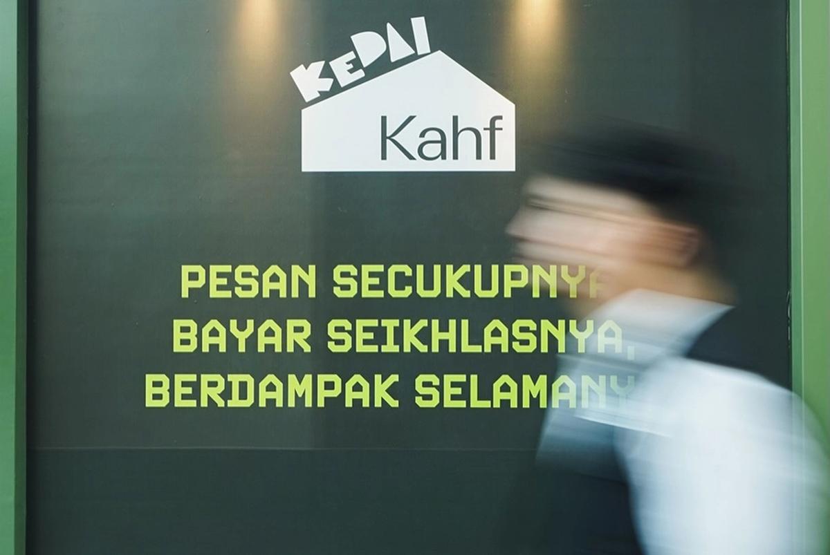 Side Details Kedai Kahf - Katakita Live vendor production custom booth brand activation blok m weather proof outdoor