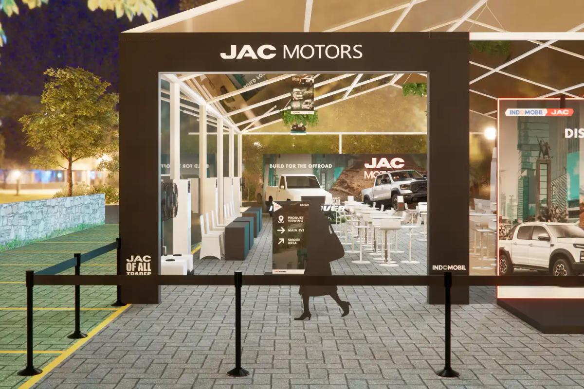 Preview Entrance Gate JAC Motors Launch Event - Katakita Live Vendor Production Event Decoration Media Gathering Brand Launching