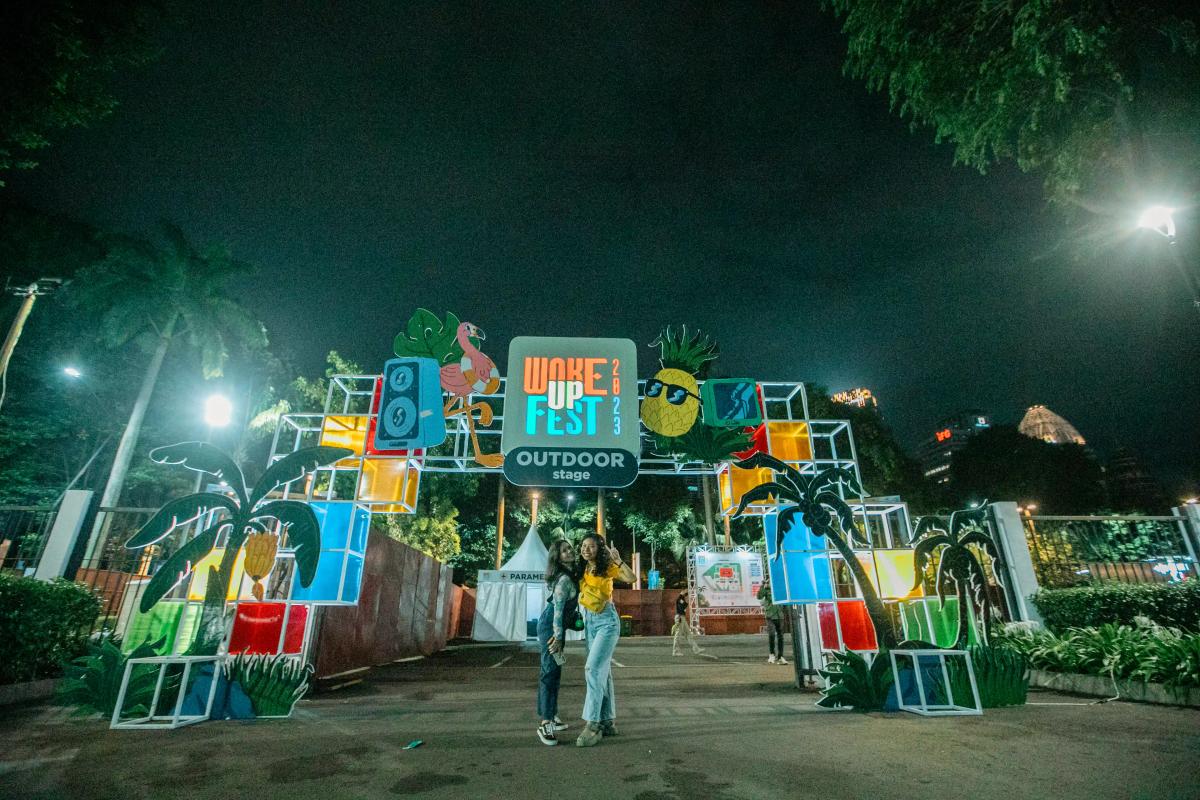 Outdoor Stage Gate - Woke Up Fest 2023 - Music Festival Decoration