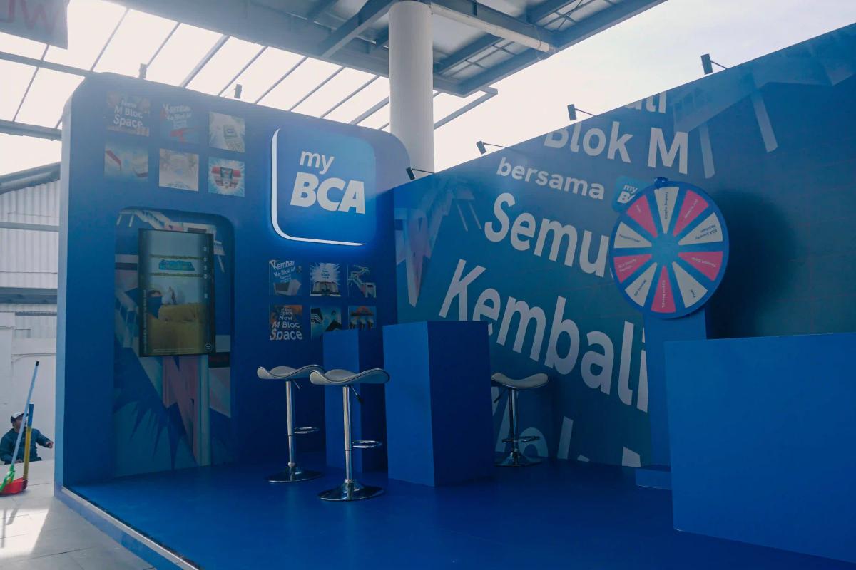 Details Acquisition Area MyBCA at Mbloc Design Week 2026 - Katakita Live Vendor Production Customize Booth 2 Bukaan Bank Brand Activation