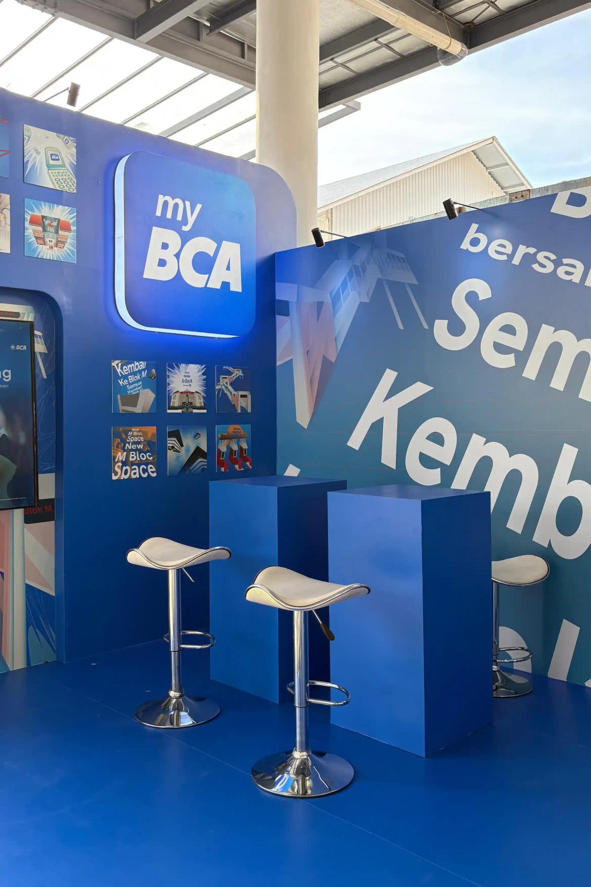 Acquisition Area MyBCA at Mbloc Design Week 2026 - Katakita Live Vendor Production Customize Booth 2 Bukaan Bank Brand Activation