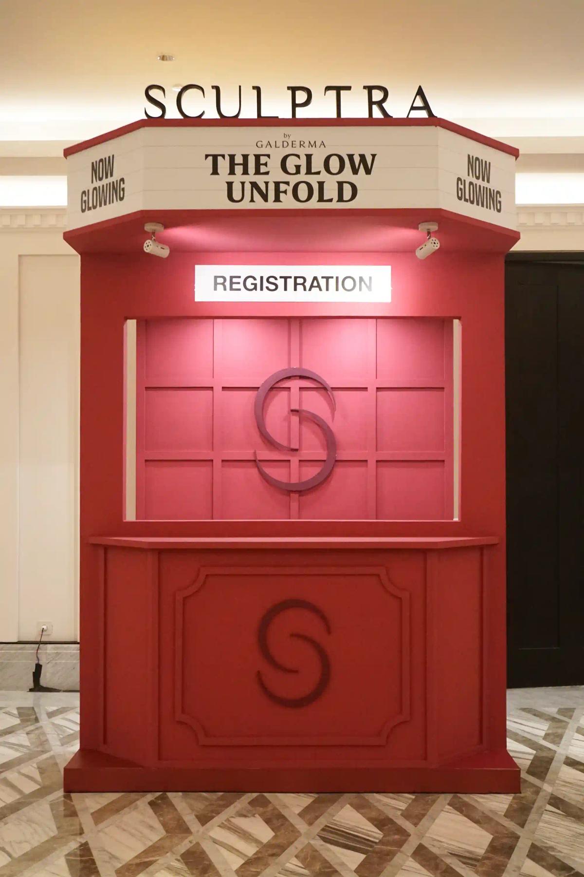 Registration Booth - Sculptra Gain - Katakita Live Vendor Production Beauty Brand Gathering Launching Event Langham
