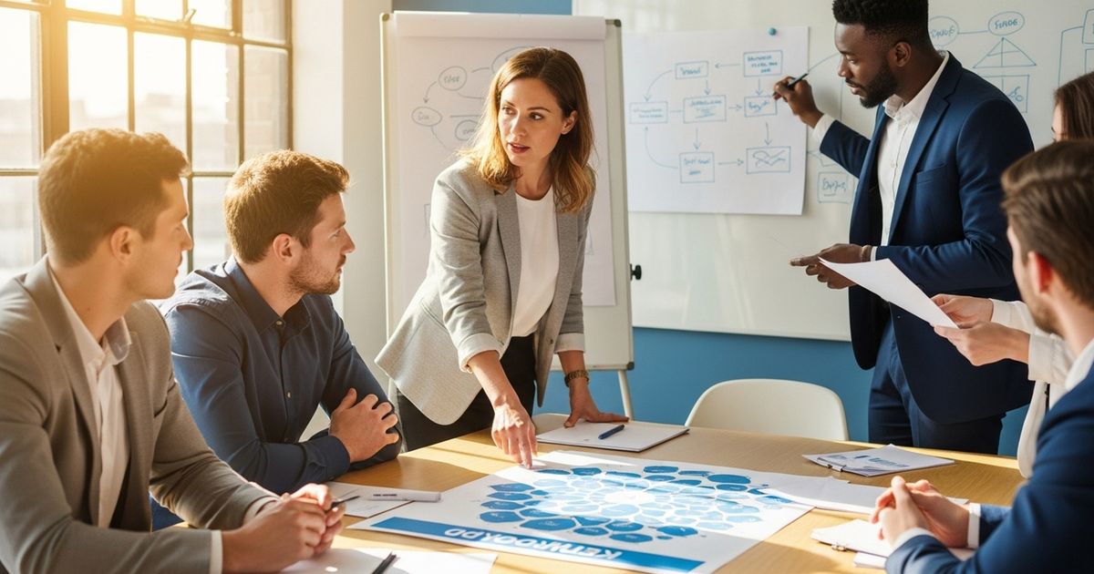 Marketing team collaborating in a Wolverhampton office to plan SEO strategy — SEO agencies in Wolverhampton