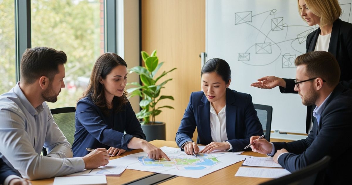 Marketing team collaborating on SEO strategy in a Toowoomba office, illustrating SEO agencies in Toowoomba